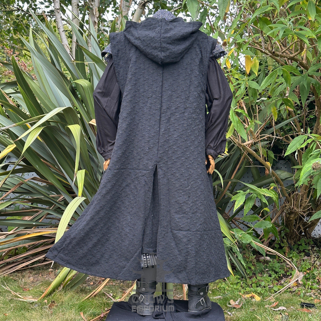 Medieval Night Warlock Outfit - 6 pieces (Cape, Robe, Arm Wraps, Belt, Sash & Necklace)