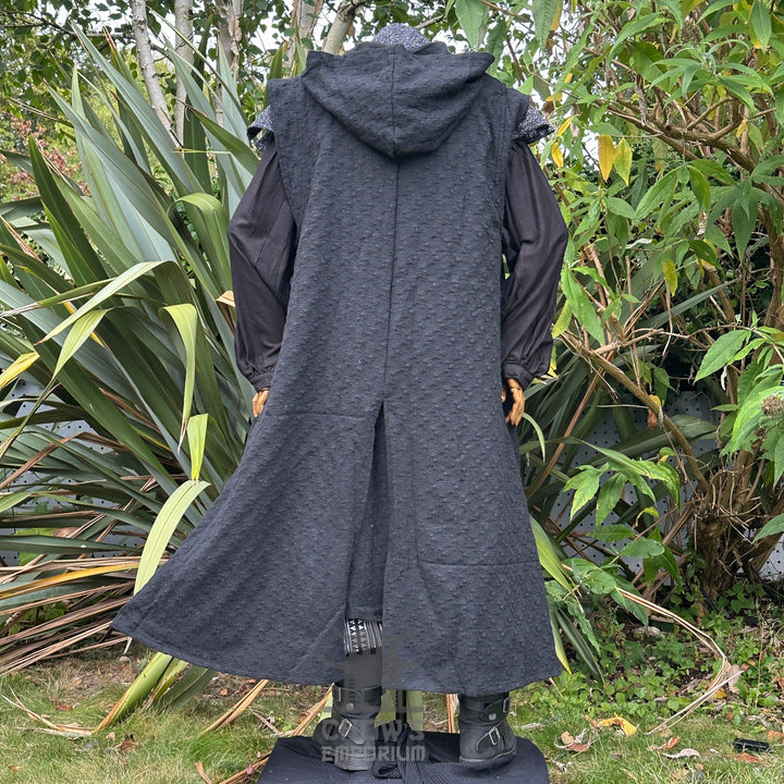 Medieval Night Warlock Outfit - 6 pieces (Cape, Robe, Arm Wraps, Belt, Sash & Necklace)