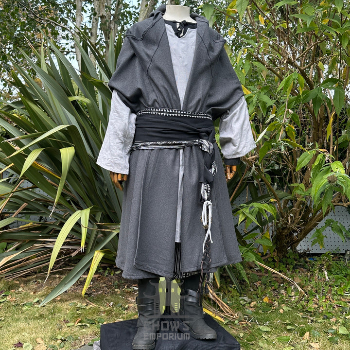 Medieval Lord LARP Outfit - 4 pieces, Cloak, Tunic, Trousers, Sash