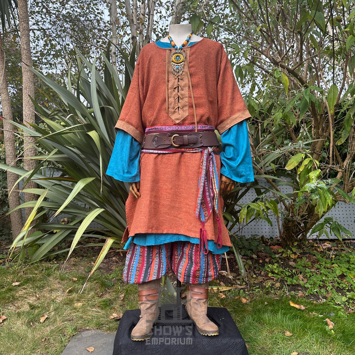 Autumn Druid Set - 5 pieces (Cloak, Tunic, Under Tunic, Trousers, Sash)