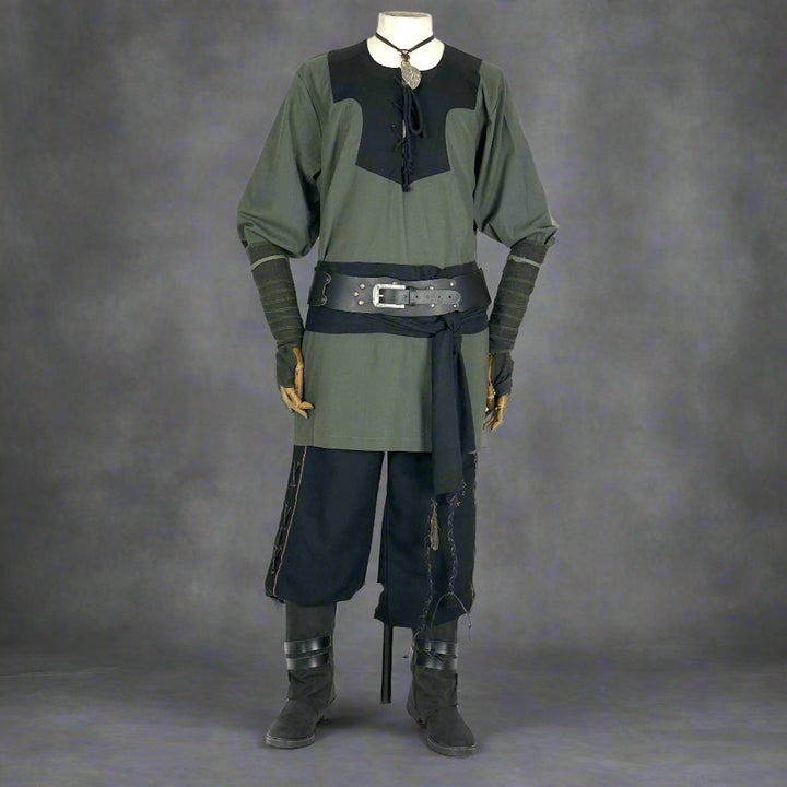 Master Mountain Druid Set - 6 Pieces (Jacket, Hood, Vambraces, Shirt, Sash & Trousers)