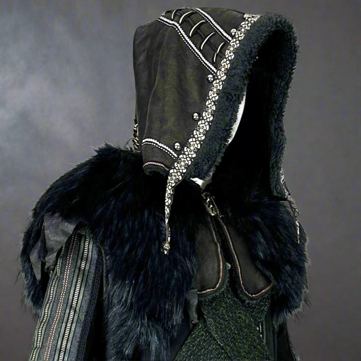 Master Mountain Druid Set - 6 Pieces (Jacket, Hood, Vambraces, Shirt, Sash & Trousers)