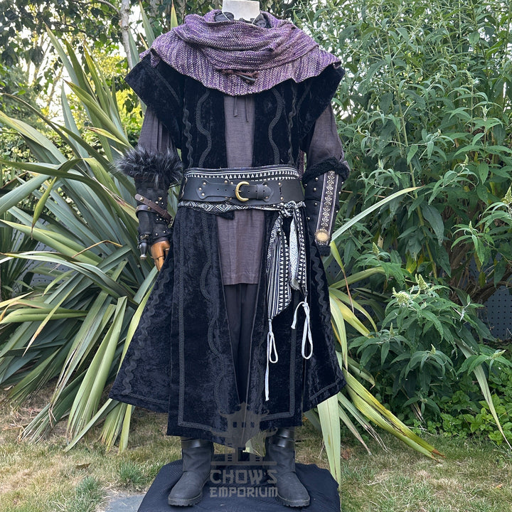 The Astral Mage Set - 7 pieces (Hood, Waistcoat, Vambraces, Shirt, Pants, Belt, Sash)