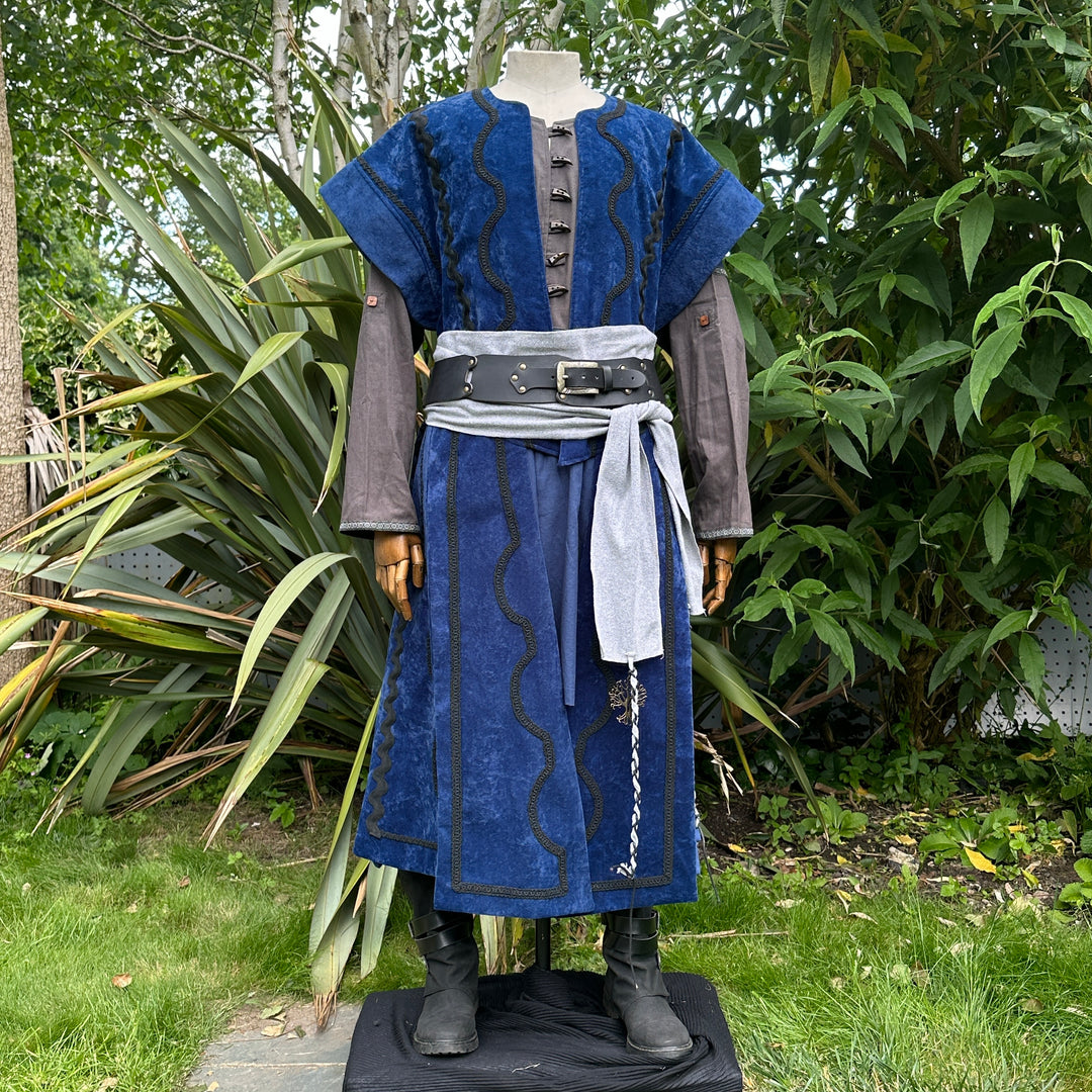 Storm King Set - 7 Pieces (Waistcoat, Hood, Tunic, Pants, Arm Wraps, Belt & Sash)