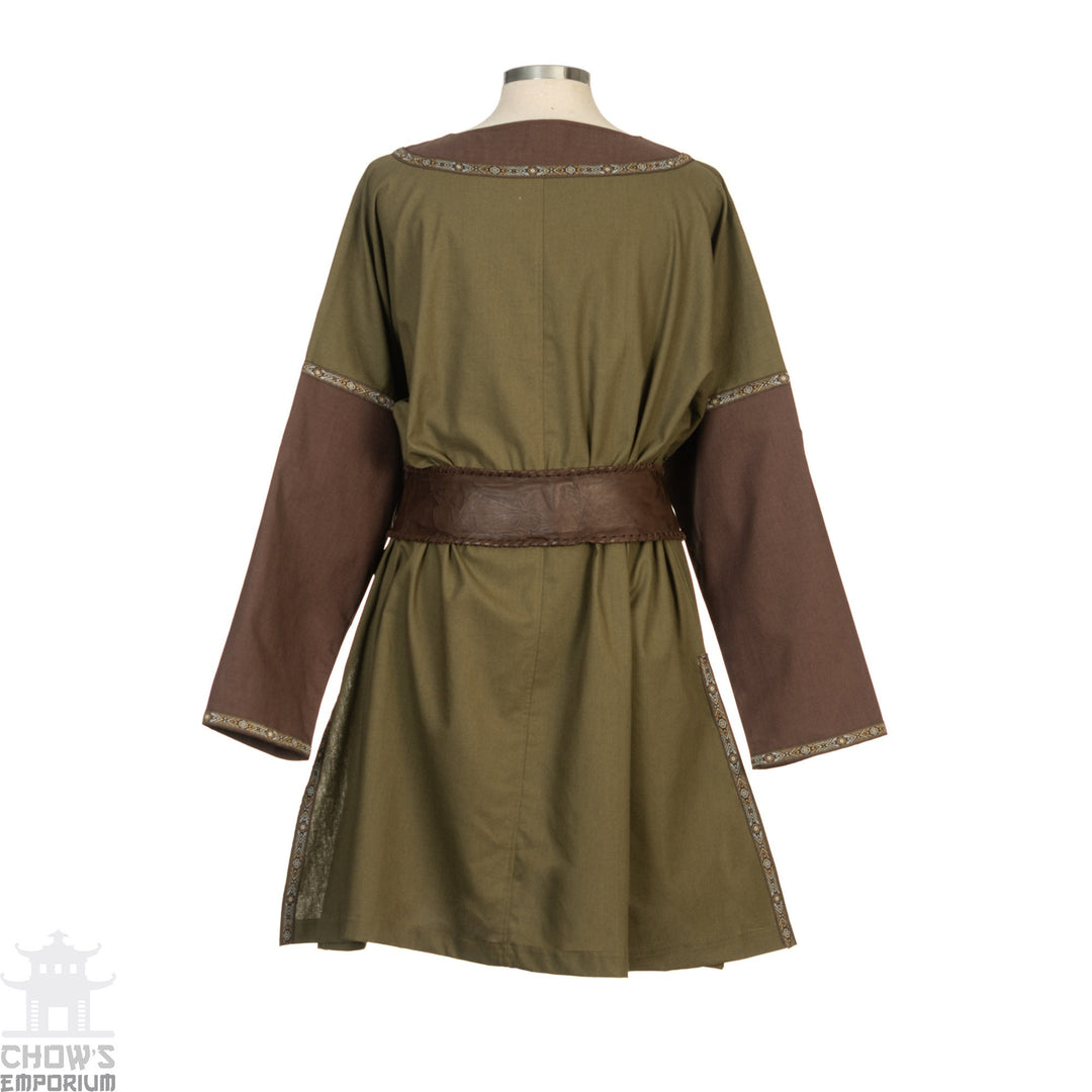 LARP Basic Kit Tunic, Trousers and Sash Set, Green & Brown for Cosplay Viking, Ranger, Mage, Warrior, Rogue, Thief, Medieval, Ren faire - Chows Emporium Ltd