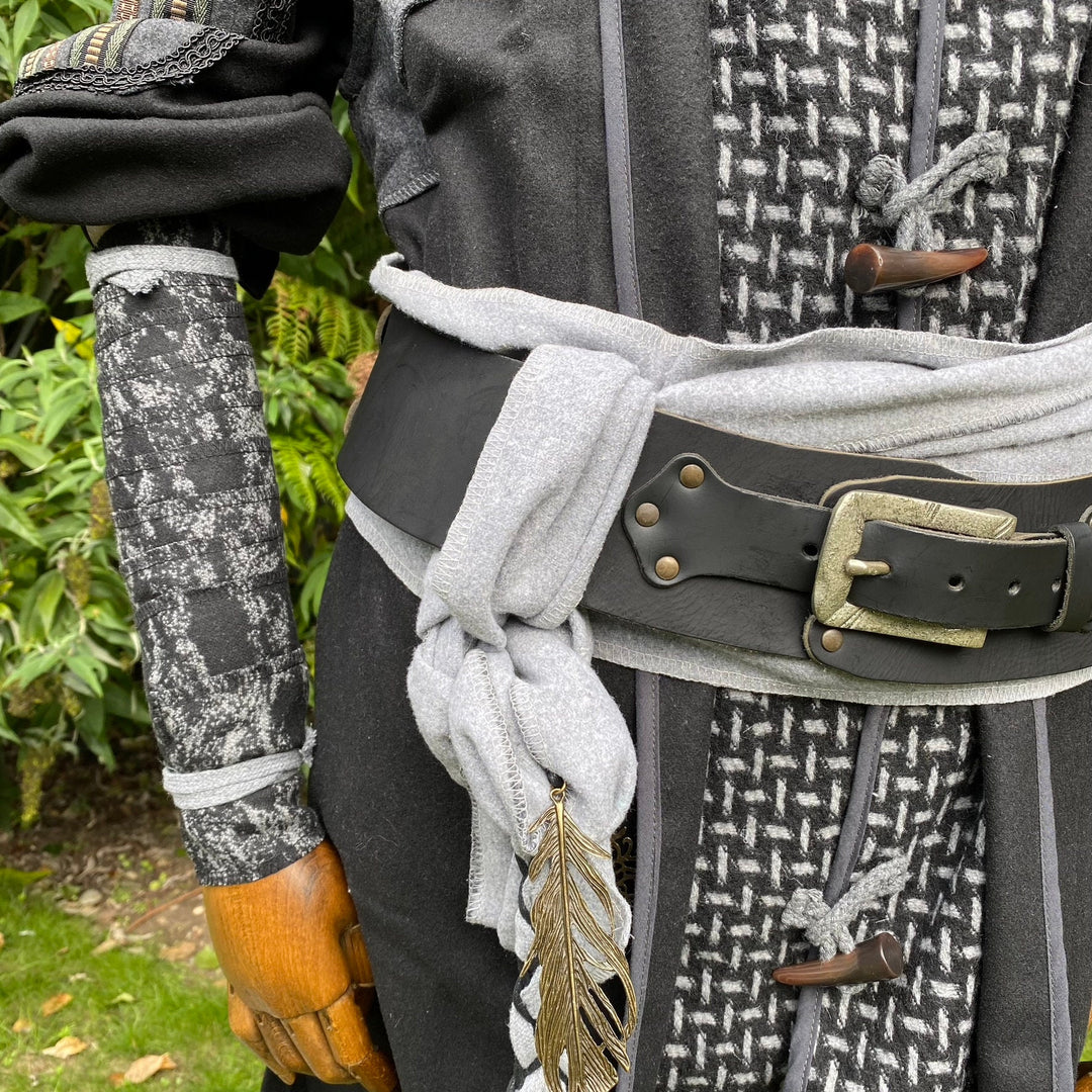 Medieval Arm Wraps - Grey & Black Wool Mixture - Gift Ideas - Chows Emporium Ltd