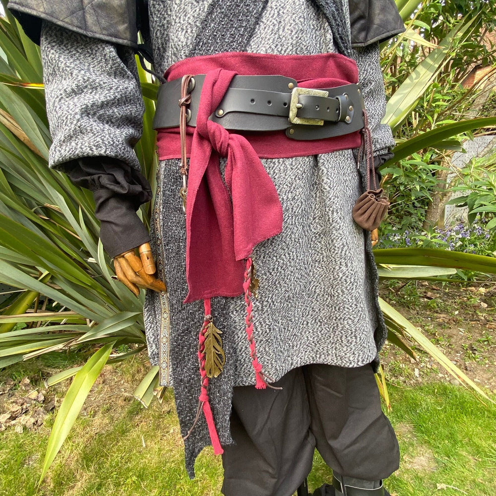 The Magnificent LARP Belt - Black Buffalo Leather - Gift Ideas - Chows Emporium Ltd