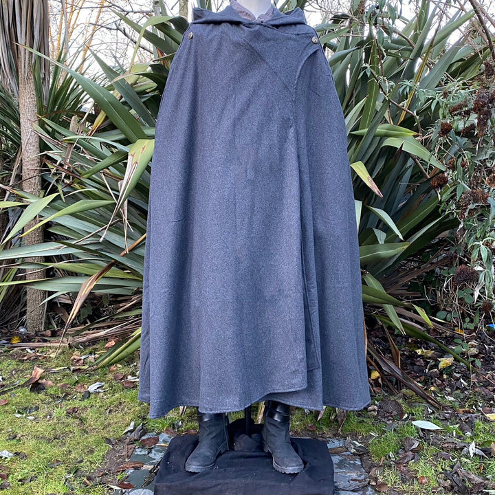 Curse Breaker LARP Outfit - 4 Piece Set; Cloak in Grey, Gambeson, Tunic, Viking Pants - Chows Emporium Ltd