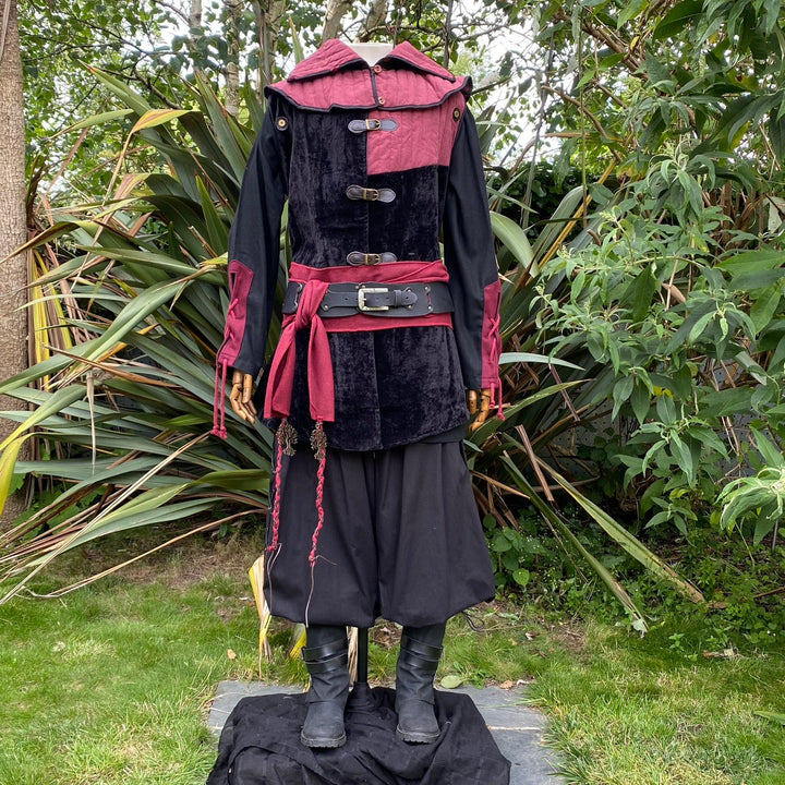 Rogue Warrior Set - 6 Pieces (Jacket, Hood, Shirt, Pants, Belt & Sash)