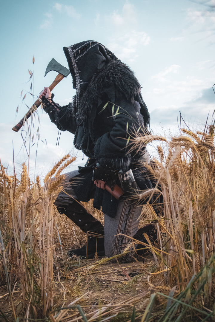 Dark Warrior Set- 3 Pieces (Jacket, Hood & Vambraces)