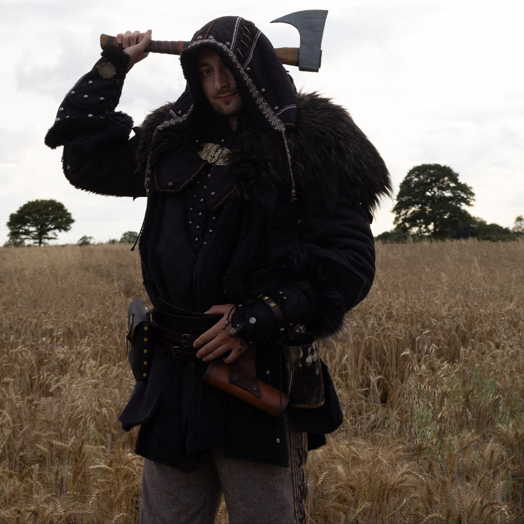 Dark Warrior Set- 3 Pieces (Jacket, Hood & Vambraces)