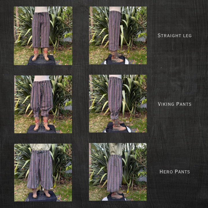 Woodland Merchant LARP Outfit - 7 Pieces (Coat, Tunic, Hood, Belt, Sash, Pants, Necklace)