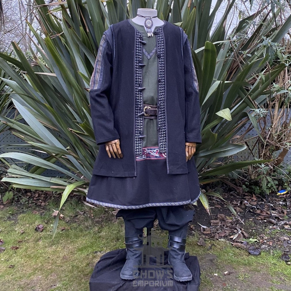 Viking Ranger LARP Outfit - 6 pieces (Cloak, Jacket, Tunic, Trousers, Belt and Sash)