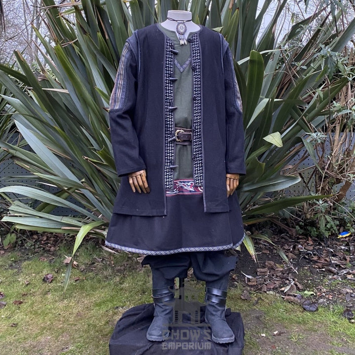 Viking Ranger LARP Outfit - 6 pieces (Cloak, Jacket, Tunic, Trousers, Belt and Sash)