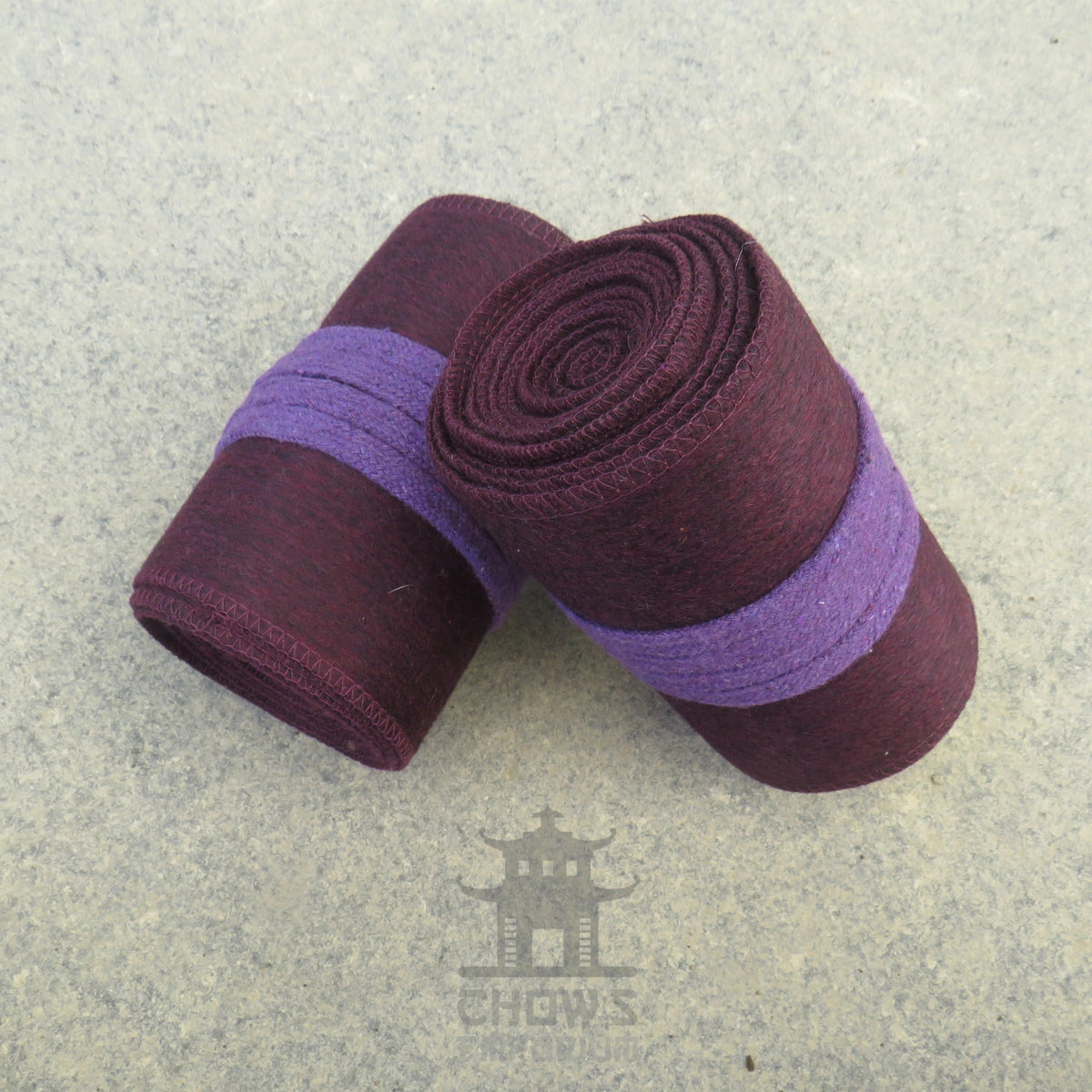 Purple Wool Leg Wraps