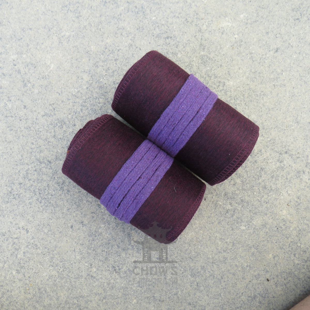 Purple Wool Leg Wraps