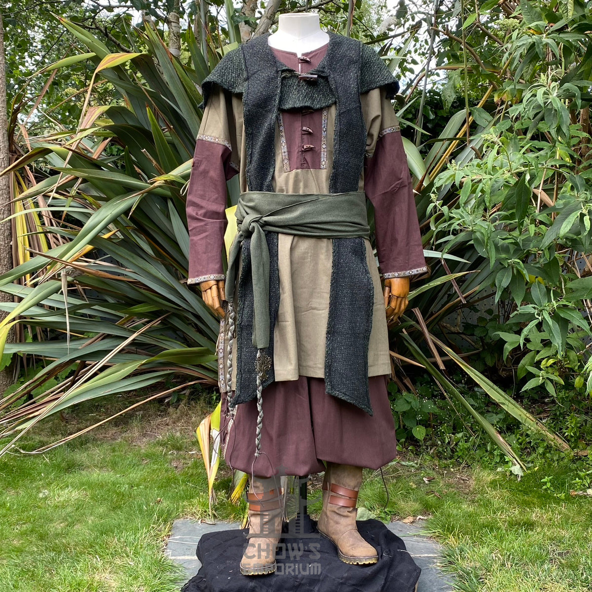 Green Wool Scarf Hood