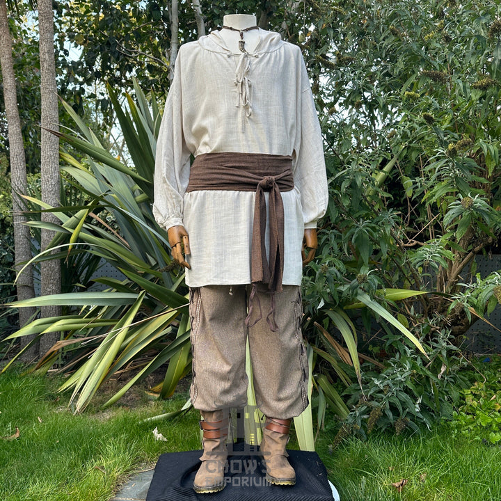 LARP Basic Outfit - 3 Piece Natural Outfit (Shirt, Pants & Sash)