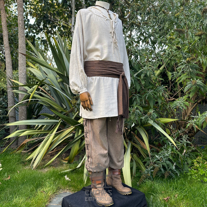 LARP Basic Outfit - 3 Piece Natural Outfit (Shirt, Pants & Sash)