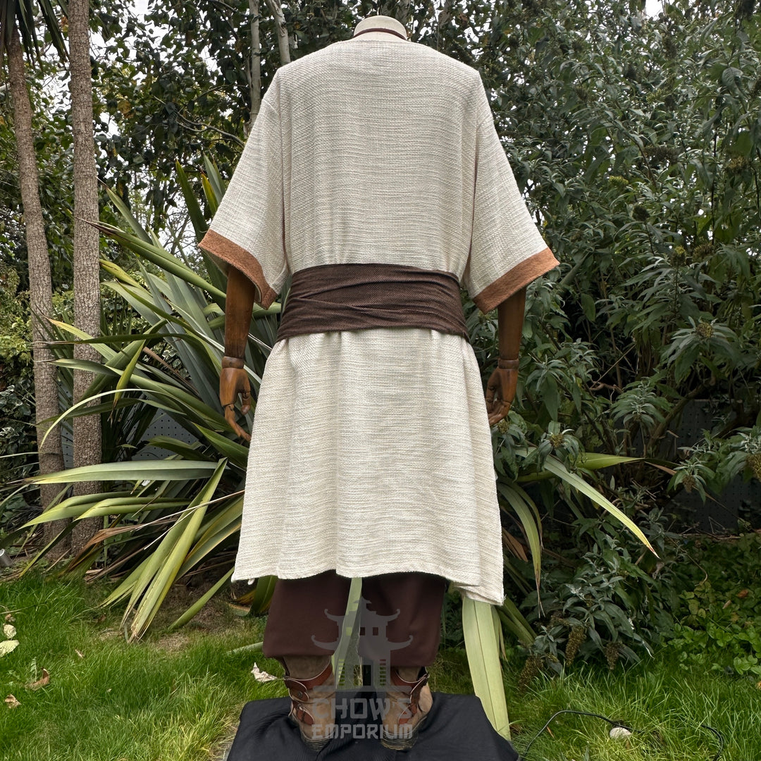 Basic Outfit - 3 Pieces (Woven Tunic, Pants, Sash)