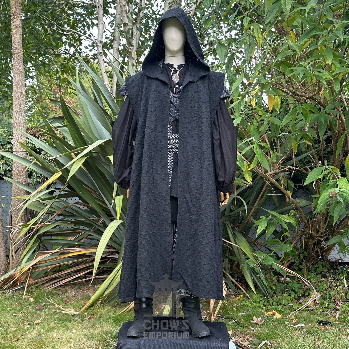 Emerald Warrior LARP Set - 4+ pieces (Robe, Tunic, Hood & Sash)