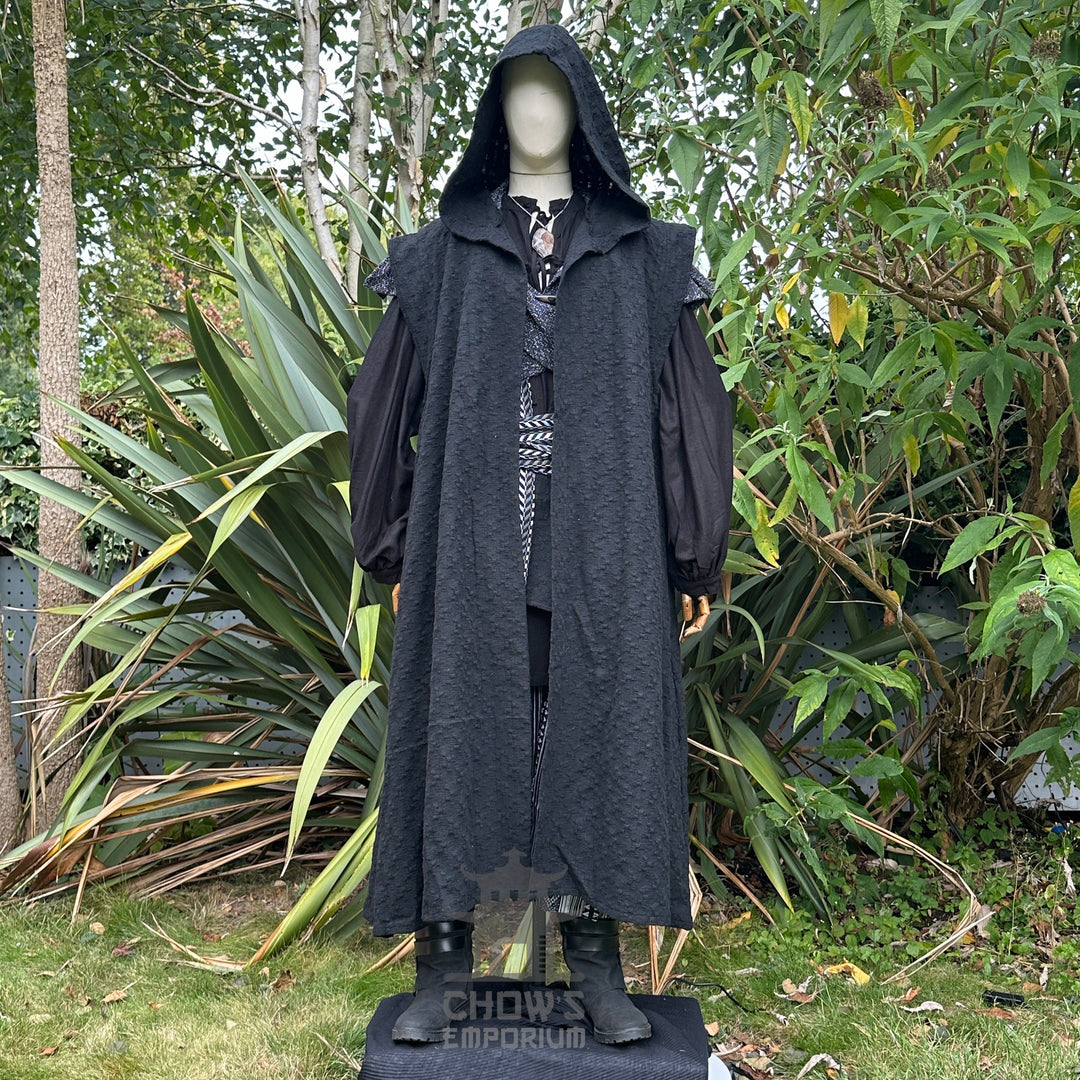 Emerald Warrior LARP Set - 4+ pieces (Robe, Tunic, Hood & Sash)