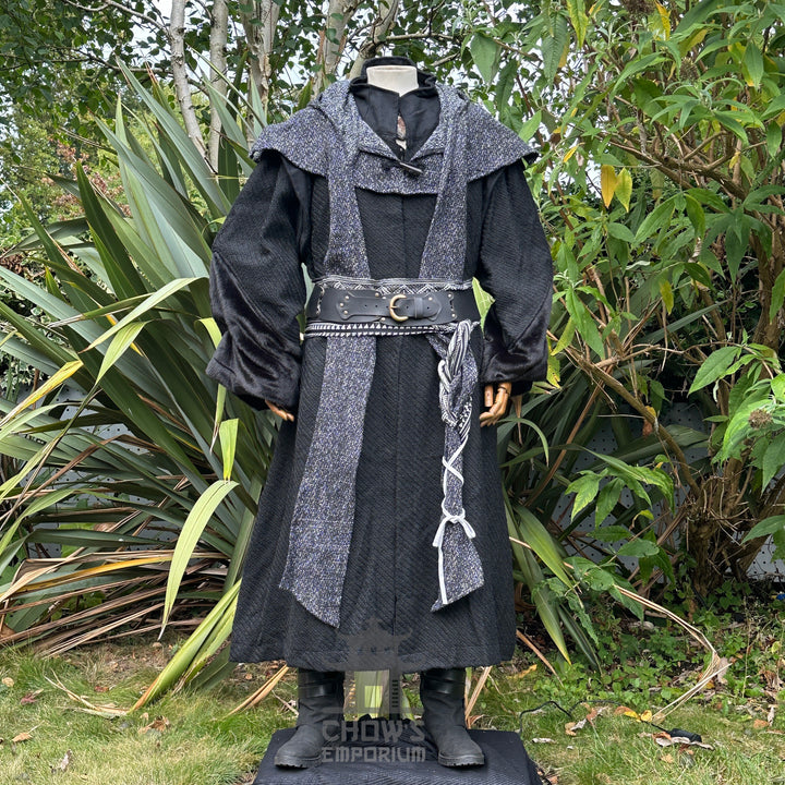 Tenue de GN Rogue Druid - 7 pièces ; Veste, Capuche, Avant-bras, Tunique, Pantalon, Ceinture, Ceinture