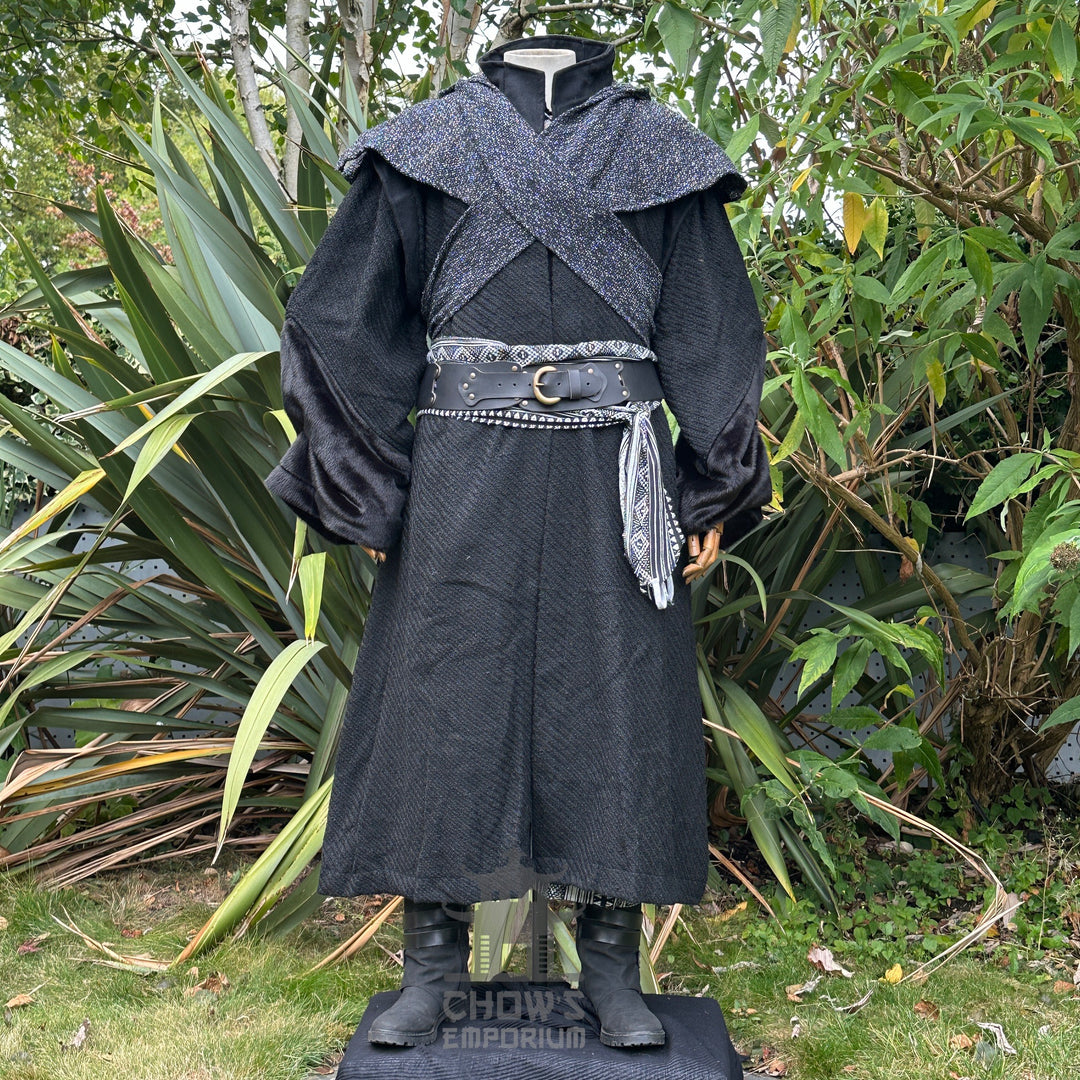 Captain Blacksail LARP Set - 5+ Pieces (Robe, Waistcoat, Sash, Shirt & Necklace)