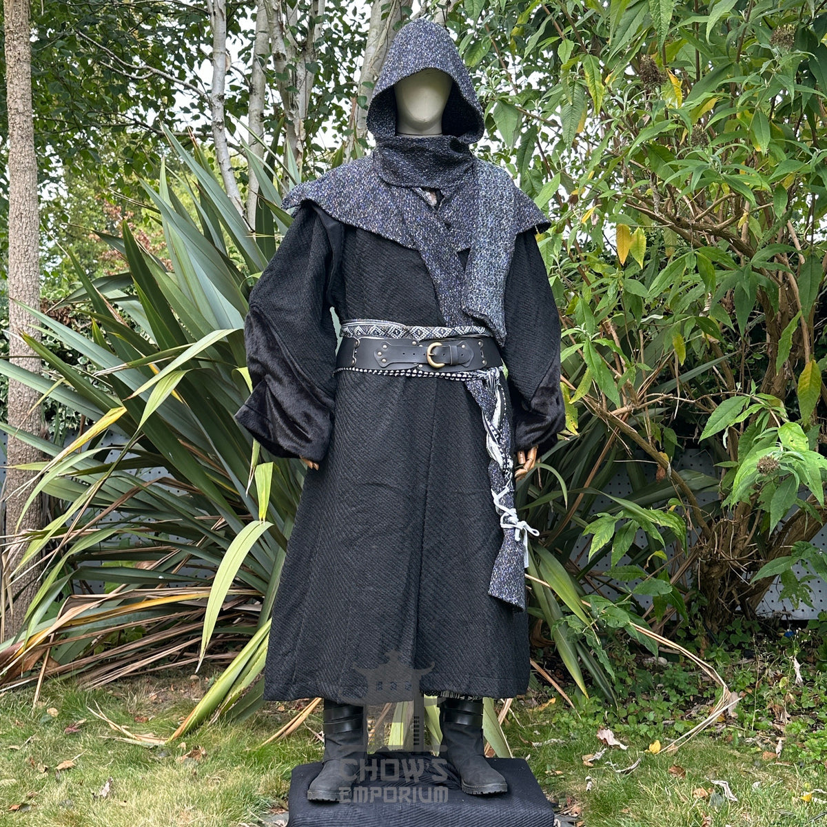 Captain Blacksail LARP Set - 5+ Pieces (Robe, Waistcoat, Sash, Shirt & Necklace)