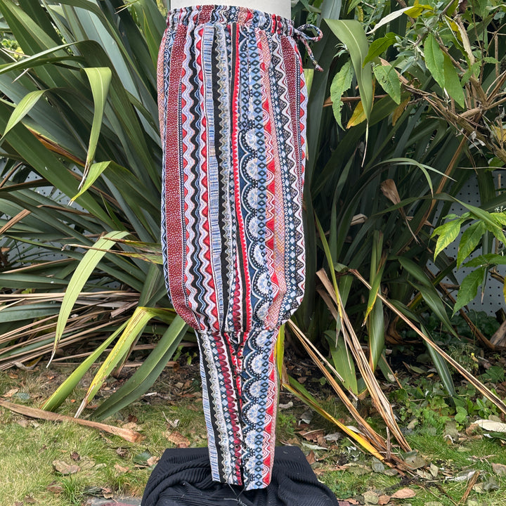 Nordic Zigzag Cotton Viking Pants