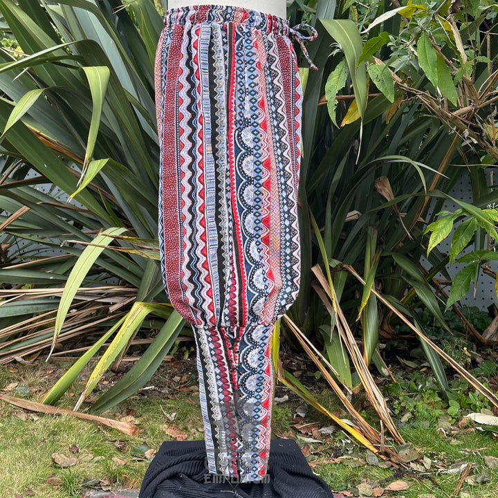 Nordic Zigzag Cotton Viking Pants