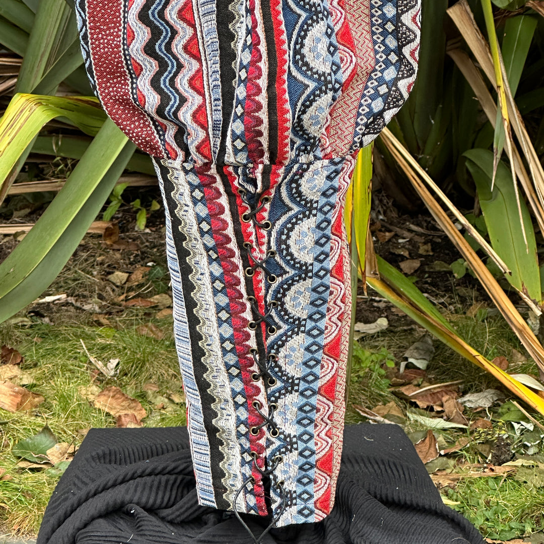 Nordic Zigzag Cotton Viking Pants