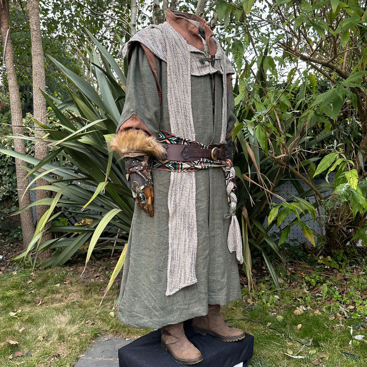 Forest Guardian Outfit - 6 pieces (Robe, Hood, Vambraces, Belt, Sash & Necklace)