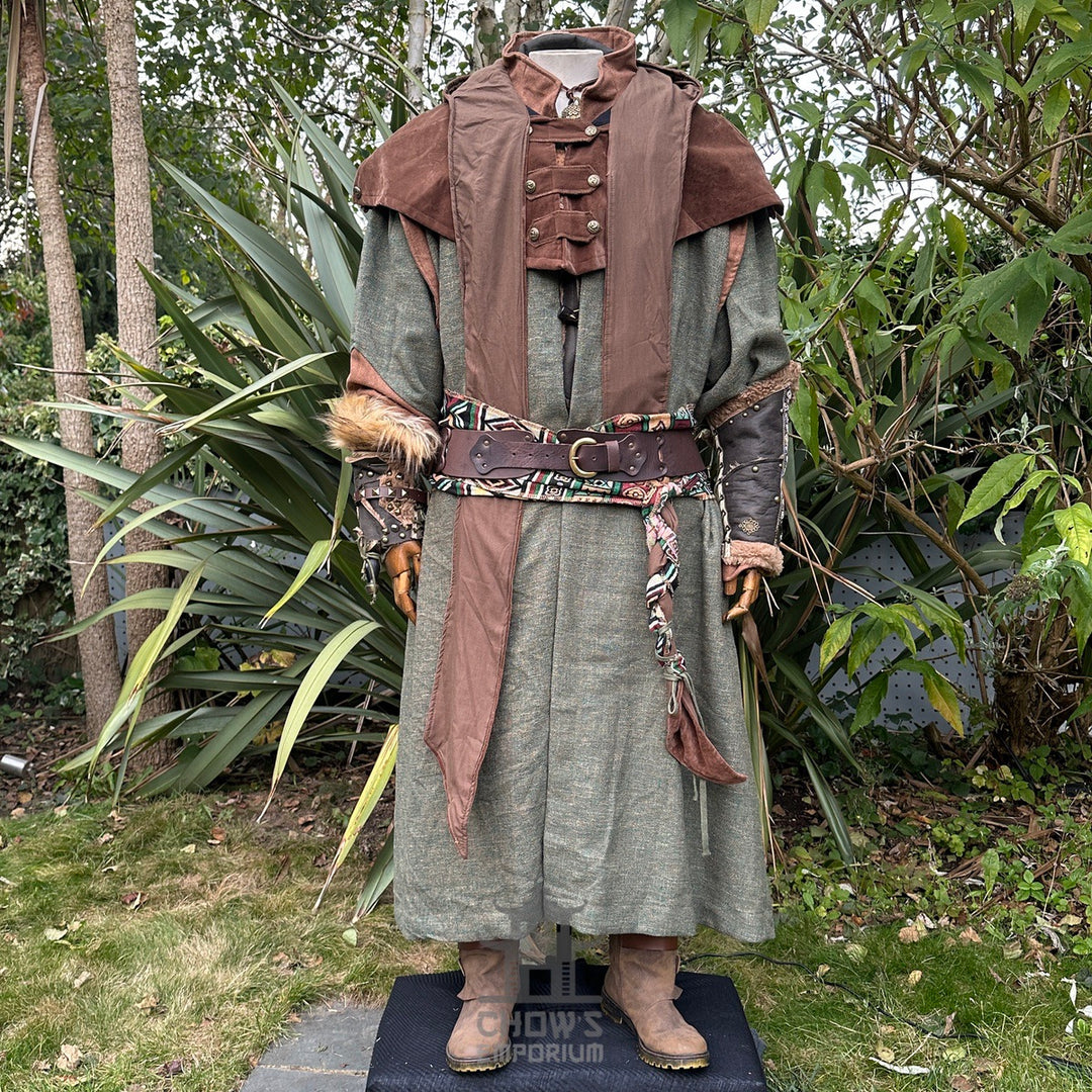 Woodland Druid Set - 3 pieces (Robe, Hood, Sash)