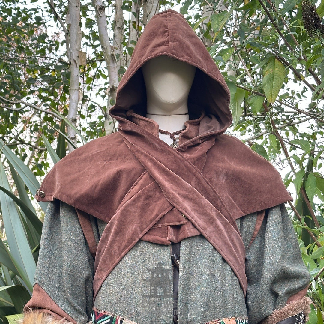 Woodland Druid Set - 3 pieces (Robe, Hood, Sash)