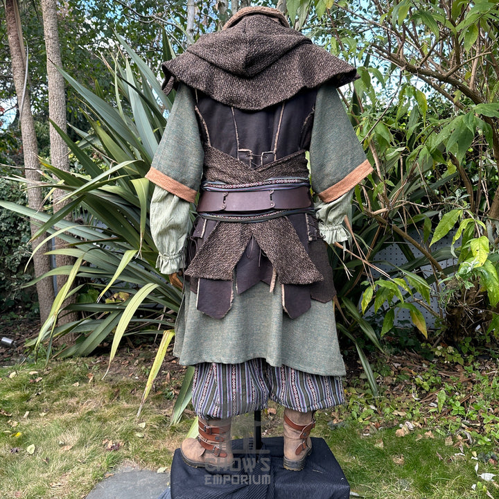 Tenue de GN Rogue Druid - 7 pièces ; Veste, Capuche, Avant-bras, Tunique, Pantalon, Ceinture, Ceinture