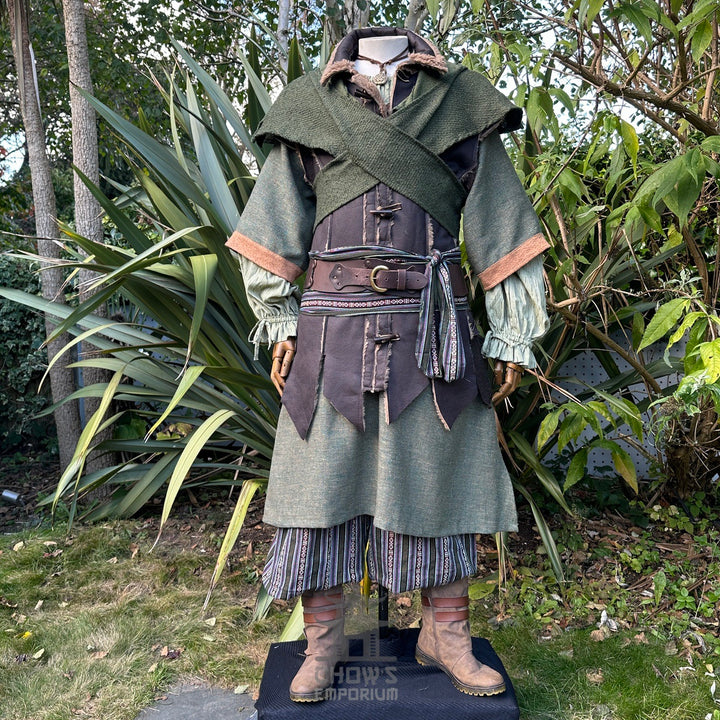 Tenue de GN Rogue Druid - 7 pièces ; Veste, Capuche, Avant-bras, Tunique, Pantalon, Ceinture, Ceinture