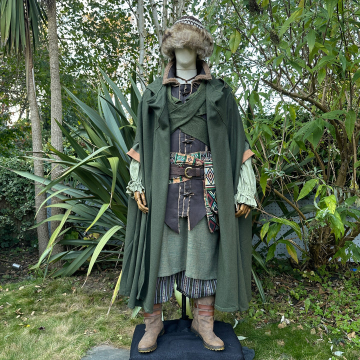 Cape GN 4 voies - Marron - Cape et robe polyvalentes avec capuche