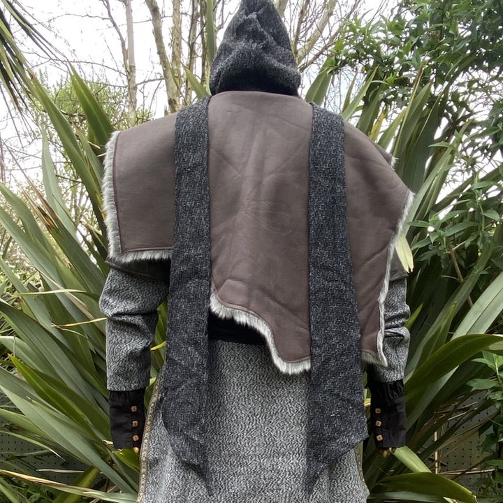 LARP Basic Outfit Set - 2 Pieces Grey (Hood and Mantle)