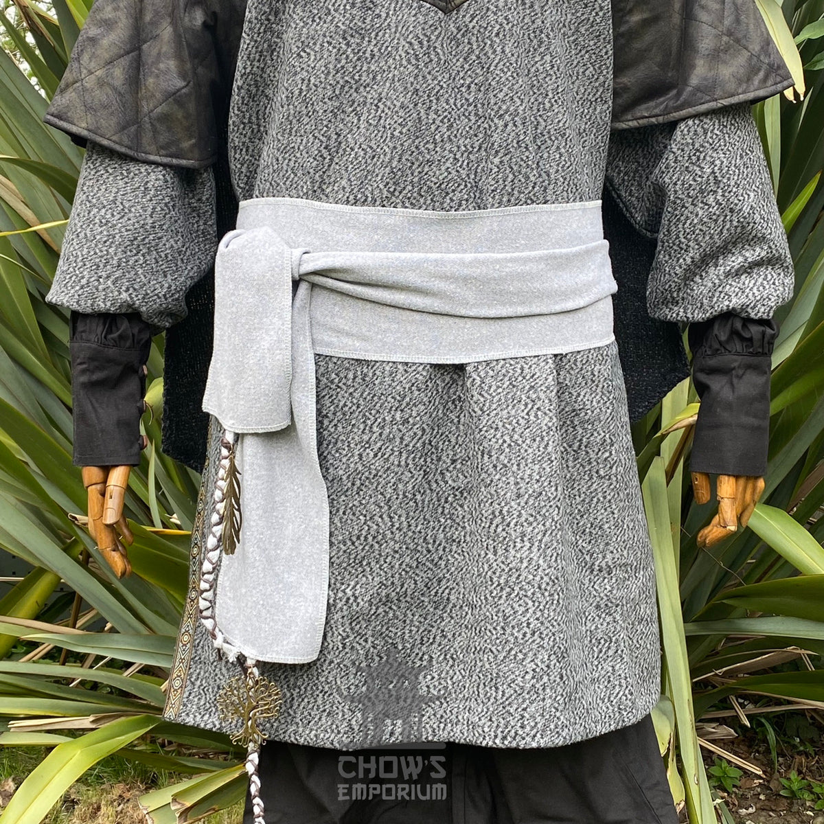 Azure Warrior LARP Set - 3+ Piece Set - Jacket, Hood & Sash
