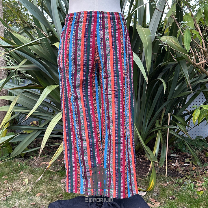 Multi Cotton Straight Leg Pants