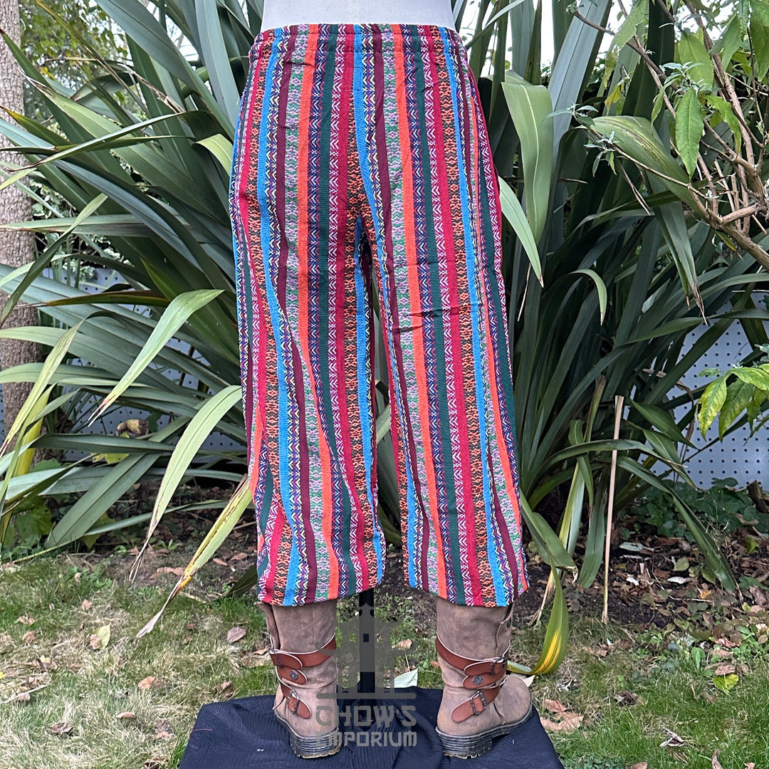 Multi Cotton Straight Leg Pants