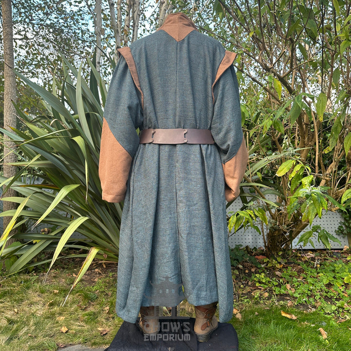 Teal Robe with High Collar