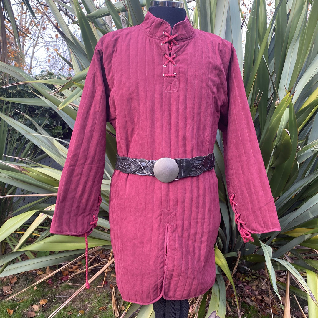 Blood Hunter LARP Outfit - 3 Pieces; Red & Black with Gambeson, Tunic and Trousers - Chows Emporium Ltd