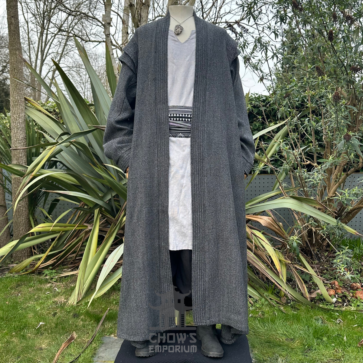 Mystic Sorcerer LARP Outfit - 3+ pieces (Robe, Hood and Sash)