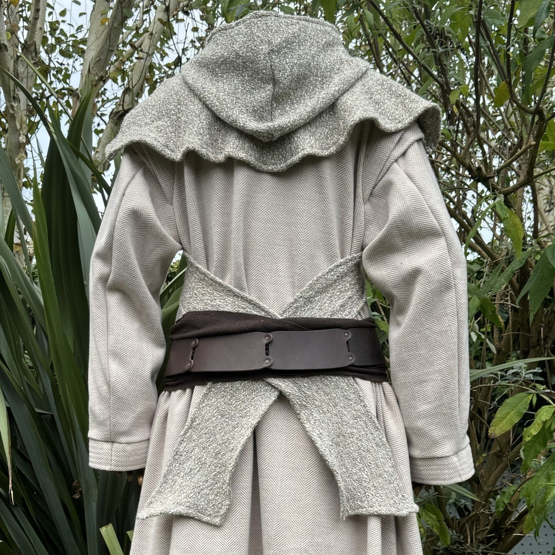 Oatmeal Wool Wrap Around Hood