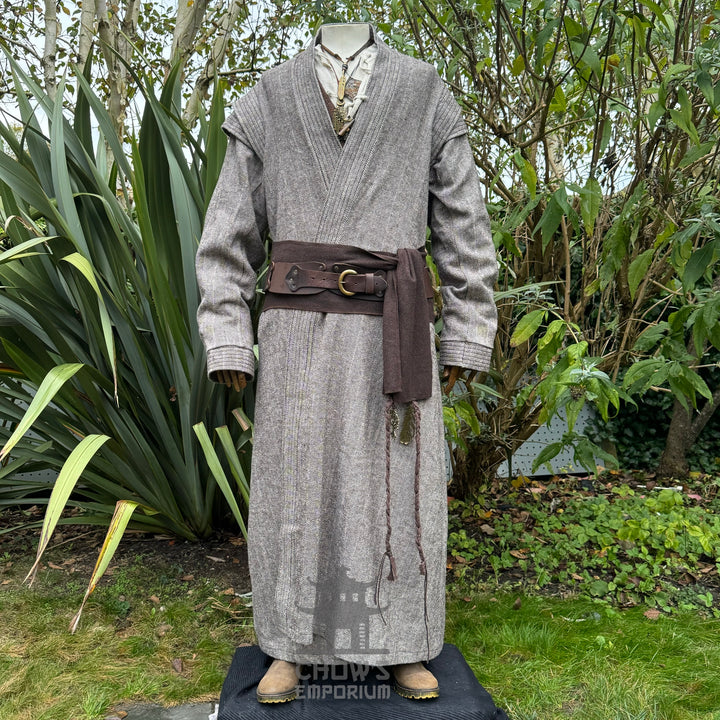 Tenue de GN Rogue Druid - 7 pièces ; Veste, Capuche, Avant-bras, Tunique, Pantalon, Ceinture, Ceinture