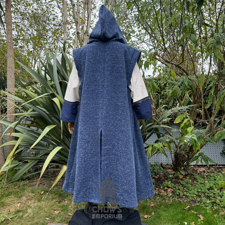 Blue Hooded Waistcoat