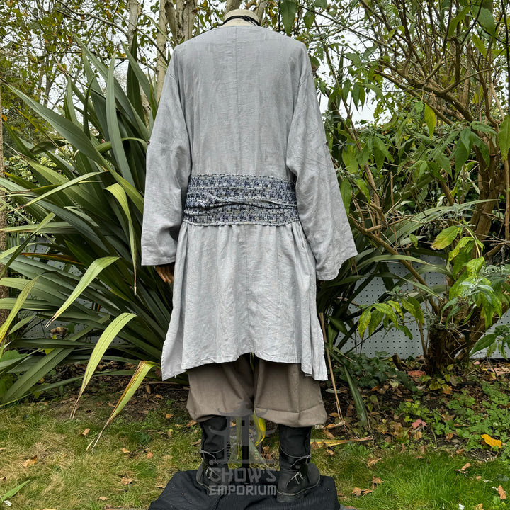 Elven Sage Outfit Set - 6 Pieces (Tunic, Waistcoat, Pants, Sash, Armwraps, Necklace)