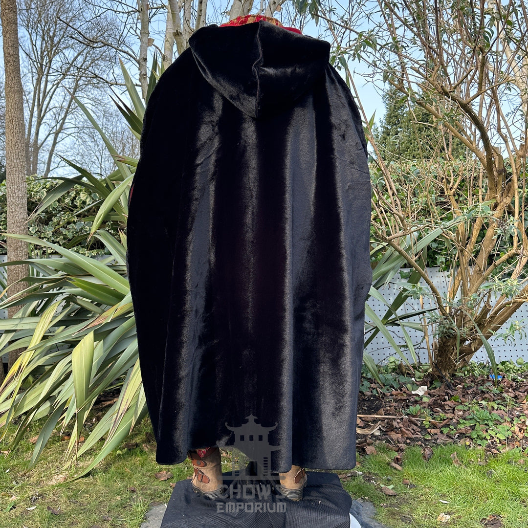 Crimson Noble Fur-Lined Cloak